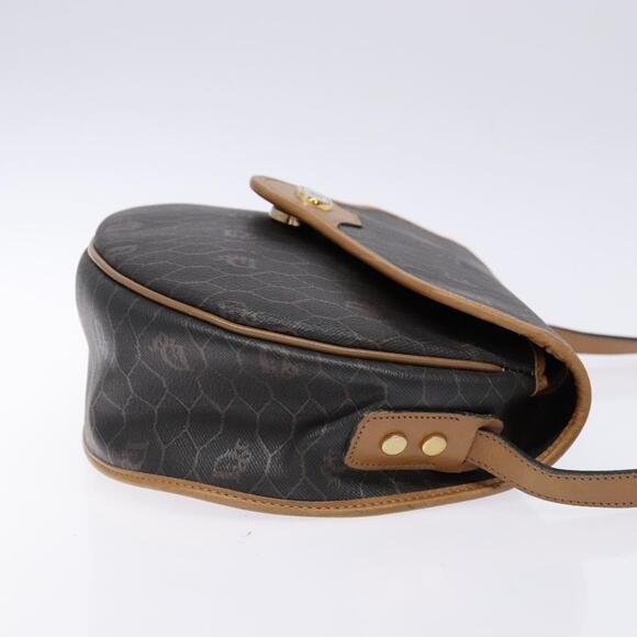 DIOR Honeycomb Canvas Shoulder Bag Pvc Black Gold - Picture 4 of 13